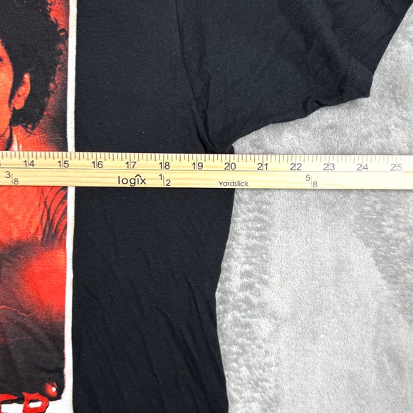 Michael Jackson Thriller Graphic T-Shirt Black Red 80s Music Legend Concert Tour - Picture 6 of 7